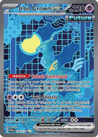 Iron Crown ex (158) [SV: Prismatic Evolutions] Holofoil