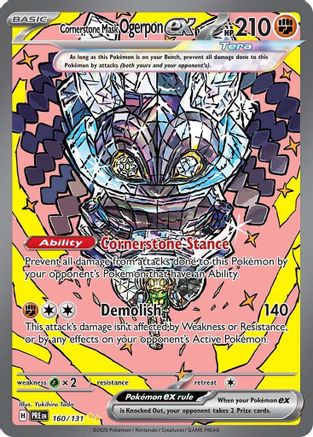 Cornerstone Mask Ogerpon ex - 160/131 (160) [SV: Prismatic Evolutions] Holofoil