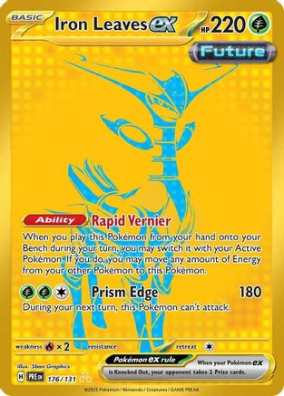 Iron Leaves ex (176) [SV: Prismatic Evolutions] Holofoil