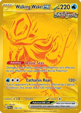 Walking Wake ex (178) [SV: Prismatic Evolutions] Holofoil