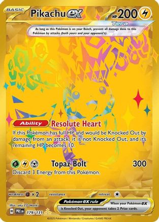 Pikachu ex - 179/131 (179) [SV: Prismatic Evolutions] Holofoil