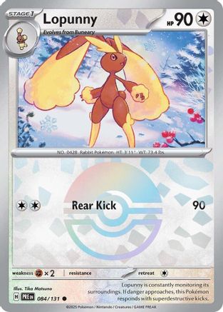 Lopunny (Poke Ball Pattern) (84) [SV: Prismatic Evolutions] Holofoil