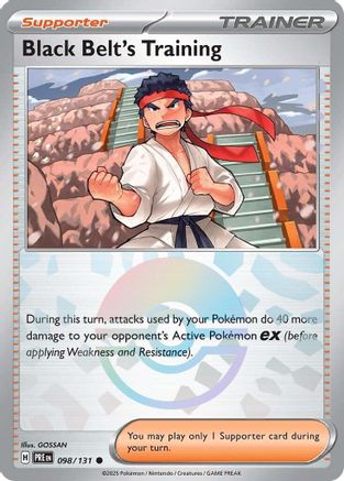 Black Belt's Training - 098/131 (Poke Ball Pattern) (98) [SV: Prismatic Evolutions] Holofoil