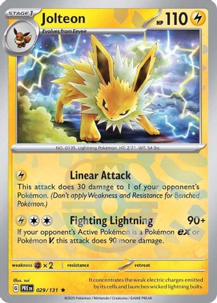 Jolteon (Master Ball Pattern) (29) [SV: Prismatic Evolutions] Holofoil