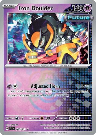 Iron Boulder (Master Ball Pattern) (46) [SV: Prismatic Evolutions] Holofoil