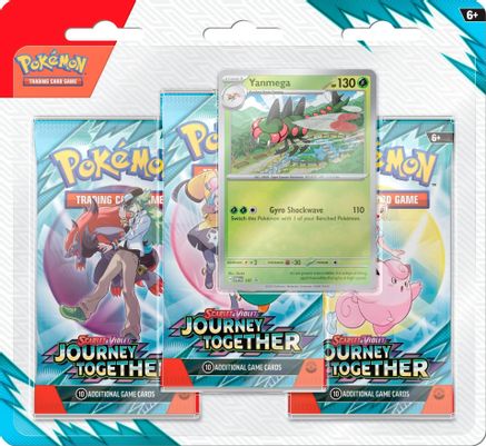 Pokemon Journey Together 3 Pack Blister [Yanmega]