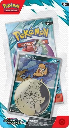 Pokemon Journey Together Single Pack Blister [Scraggy]
