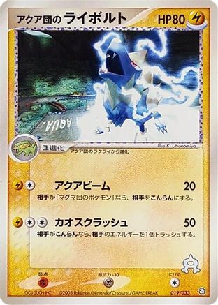 Team Aqua's Manectric (019/033) [Aqua Deck Kit] Unlimited