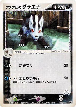 Team Aqua's Mightyena - 022/033 (022/033) [Aqua Deck Kit] 1st Edition