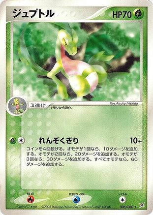 Grovyle (005/080) [Magma VS Aqua: Two Ambitions] 1st Edition