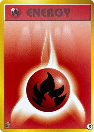 Basic Fire Energy - 5 (5) [Intro Pack Neo (Chikorita)]