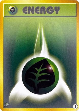 Basic Grass Energy - 3 (3) [Intro Pack Neo (Chikorita)]