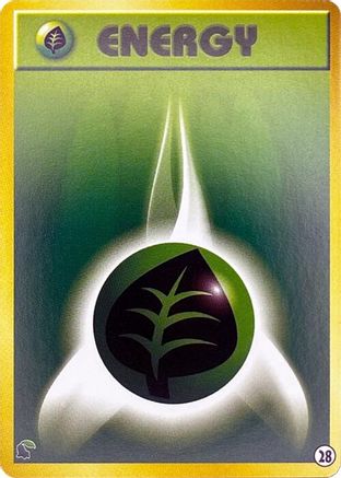 Basic Grass Energy - 28 (28) [Intro Pack Neo (Chikorita)]