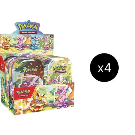 Pokemon Prismatic Evolutions Mini Tin Display Case