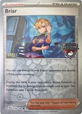 Briar - 132/142 (Regional Championship) [Staff] (132) [League & Championship Cards] Reverse Holofoil