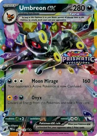 Umbreon ex - 060/131 (Prismatic Evolutions Stamp) (60) [Miscellaneous Cards & Products] Holofoil