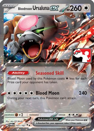 Bloodmoon Ursaluna ex (141) [Prize Pack Series Cards] Holofoil