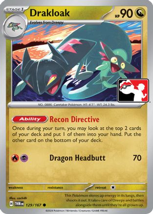Drakloak (129) [Prize Pack Series Cards] Holofoil