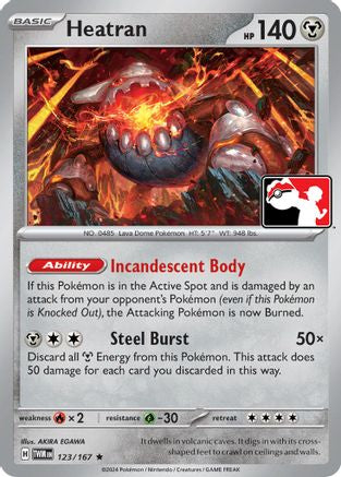 Heatran (123) [Prize Pack Series Cards] Holofoil