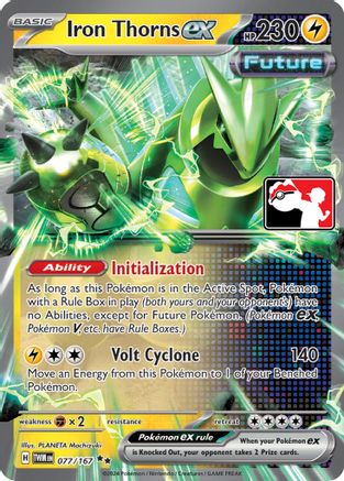 Iron Thorns ex - 077/167 (77) [Prize Pack Series Cards] Holofoil