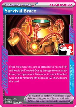 Survival Brace (164) [Prize Pack Series Cards] Holofoil