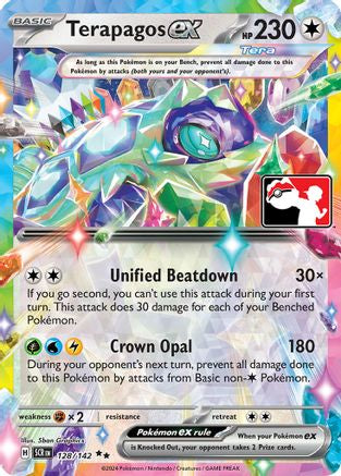 Terapagos ex - 128/142 (128) [Prize Pack Series Cards] Holofoil