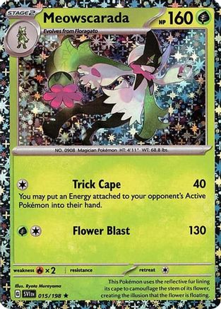 Meowscarada - 015/198 (Sparkle Holo) (15) [Miscellaneous Cards & Products] Holofoil