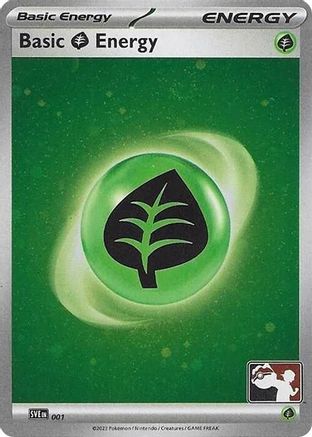 Basic Grass Energy - 001 (Cosmos Holo) (1) [Prize Pack Series Cards] Holofoil