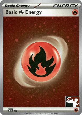 Basic Fire Energy - 002 (Cosmos Holo) (2) [Prize Pack Series Cards] Holofoil