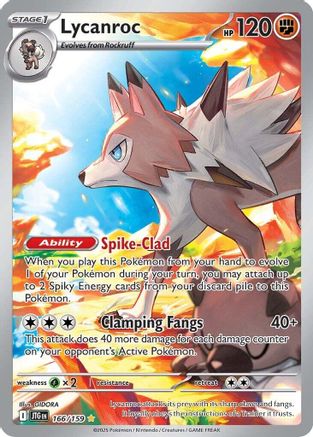 Lycanroc - 166/159 (166) [SV09: Journey Together] Holofoil