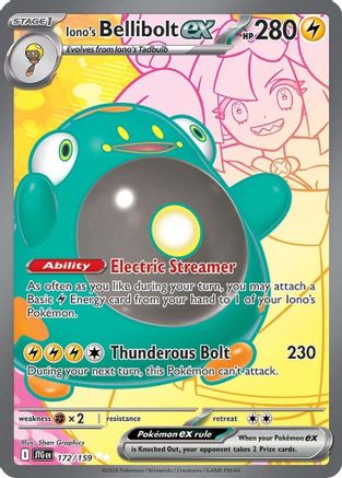 Iono's Bellibolt ex - 172/159 (172) [SV09: Journey Together] Holofoil