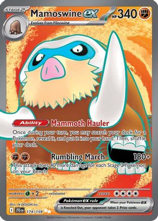Mamoswine ex - 174/159 (174) [SV09: Journey Together] Holofoil