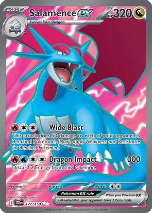 Salamence ex - 177/159 (177) [SV09: Journey Together] Holofoil