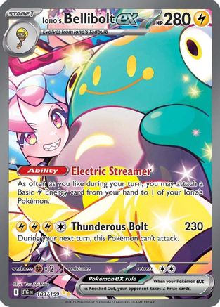 Iono's Bellibolt ex - 183/159 (183) [SV09: Journey Together] Holofoil