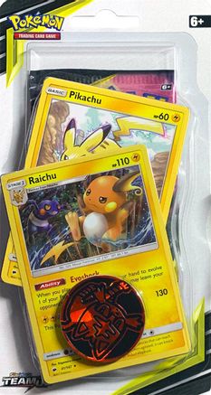 Pokemon Team Up Premium Checklane Blister [Raichu]