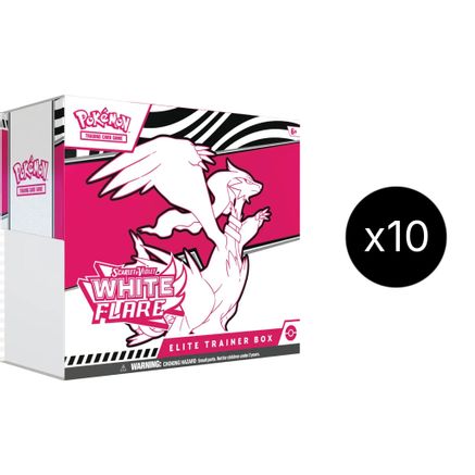 Pokemon White Flare Elite Trainer Box Case