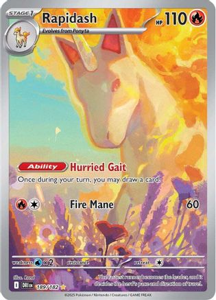 Rapidash - 189/182 (189) [SV10: Destined Rivals] Holofoil