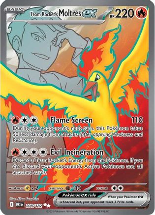 Team Rocket's Moltres ex - 208/182 (208) [SV10: Destined Rivals] Holofoil