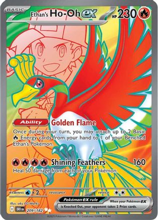 Ethan's Ho-Oh ex - 209/182 (209) [SV10: Destined Rivals] Holofoil