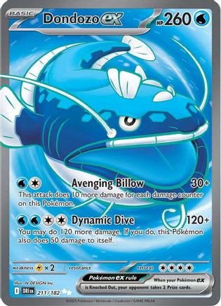 Dondozo ex - 211/182 (211) [SV10: Destined Rivals] Holofoil