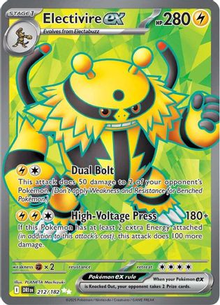 Electivire ex - 212/182 (212) [SV10: Destined Rivals] Holofoil