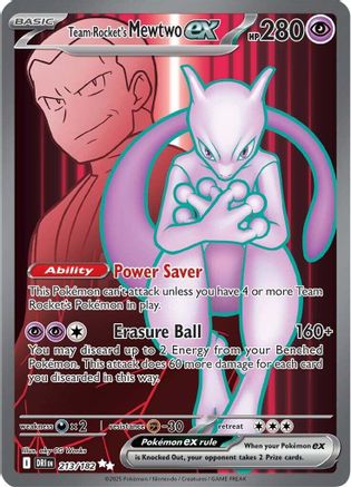 Team Rocket's Mewtwo ex - 213/182 (213) [SV10: Destined Rivals] Holofoil