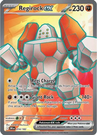 Regirock ex - 214/182 (214) [SV10: Destined Rivals] Holofoil