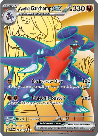 Cynthia's Garchomp ex - 215/182 (215) [SV10: Destined Rivals] Holofoil