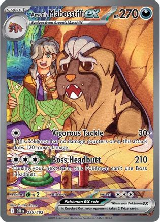 Arven's Mabosstiff ex - 235/182 (235) [SV10: Destined Rivals] Holofoil