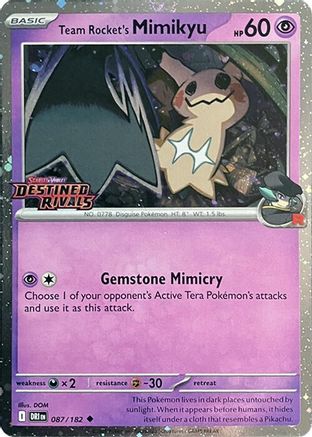 Team Rocket's Mimikyu (Prerelease) (87) [Miscellaneous Cards & Products] Holofoil