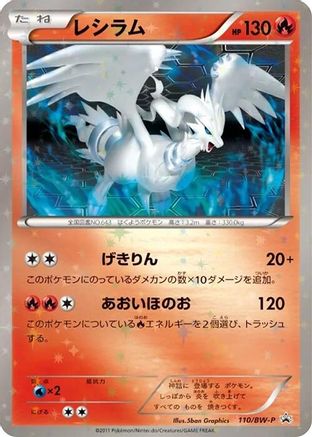 Reshiram - 110/BW-P (110/BW-P) [BW-P Promotional cards] Holofoil
