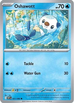 Oshawott (21) [SV: White Flare] Holofoil