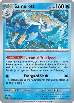 Samurott (23) [SV: White Flare] Holofoil