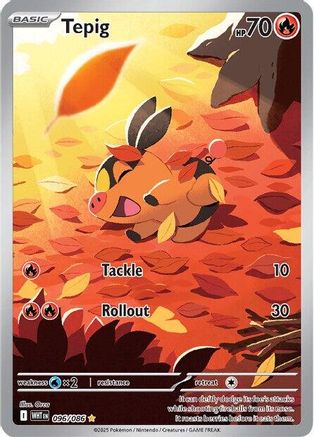 Tepig - 096/086 (96) [SV: White Flare] Holofoil
